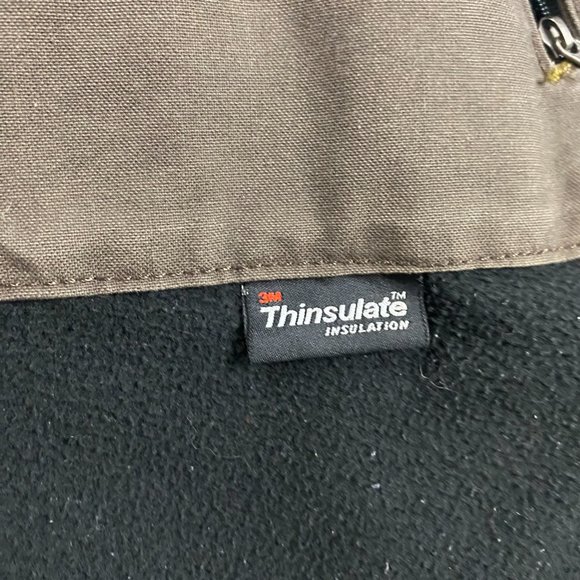 Carhartt Livingston Quick Duck Jacket 101441 Mens 2XL Brown Canvas Hooded Lined - Picture 11 of 16